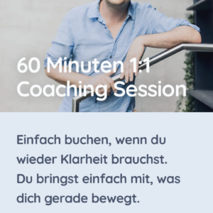 60 Minuten 1:1  Coaching Session